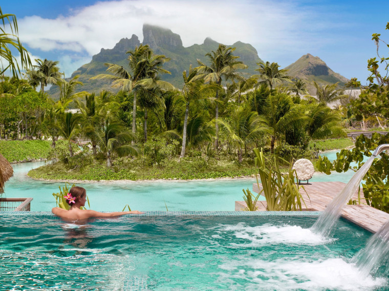 The Spa Water Experience at Four Seasons Bora Bora.